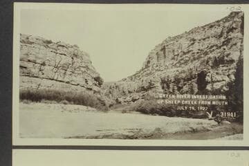 Green River Investigation:  Up Sheep Creek from mouth