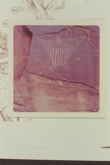 Eagle Glyph.  Mile 83-83 1/2 right bank