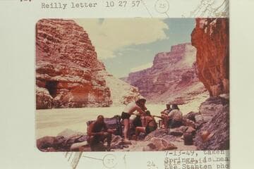 Lunch at Mile 25.8, looking upstream