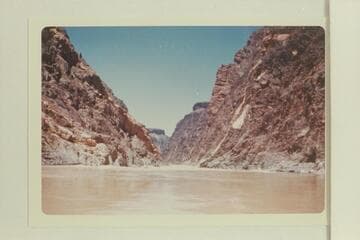 Down into head of Grapevine Rapid.  Bright Angel gauge:  27,200 cfs