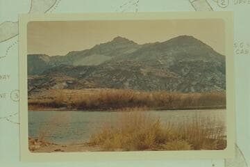 The wind-blown sand with snow.  Buzzards High Line Trail from Lees Ferry