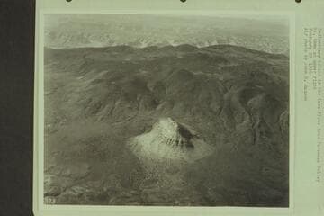 Sedimentary island in lava flows; Toroweap Valley; Mt. Emma