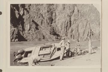 Repairs to "Cactus" at Travertine Canyon; Lois Sanderson, Desloge, Bundy, Sanderson, Cutler and Eisaman