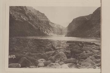 Up river from below Diamond Creek- about Mile 226
