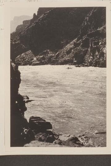 The "Marble" in No. 55 rapids, 9 miles below Diamond Creek.  Kolb- boatman