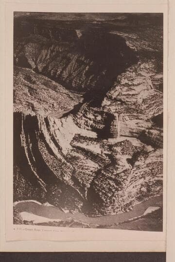 Green River Canyon from Harpers Corner in Dinosaur National Monument.  The river is 2,400 ft. below the observer