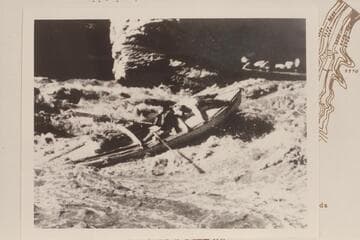 Pathe-Bray boat in 27 Mile Rapid.  Mile 26.7