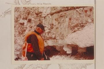 Dock Marston at the Hopi Salt at Mile 62 Grand Canyon left bank