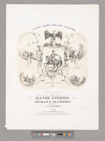 Palo Alto grand march / composed and respectfully dedicated to the memory of Major Ringold [sic] by Thomas H. Chambers ; arranged by S. Bassford