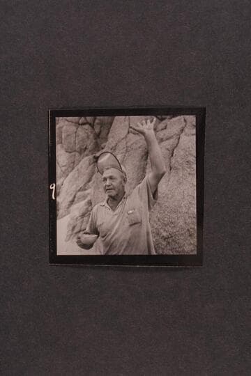 Rod Sanderson must be explaining the wave height at Diamond Creek during Grand Canyon traverse of 1954, June