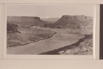 Looking south toward Copper Canyon from Clay Gulch.  Copper Canyon:  Mile 46.7.  Clay Gulch:  [Mile] 50.3