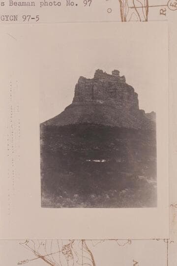 The Powell boats moored at right bank below Chandler Falls, Mile 47