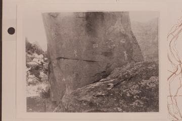 The DJ inscription near the mouth of Chandler Creek