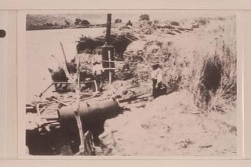 Spencer's placer operations on the San Juan River