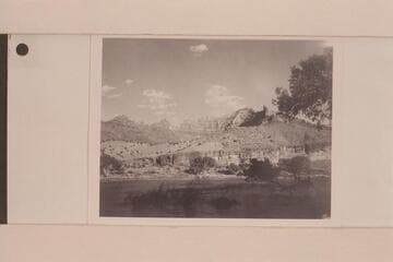 Across Gray Canyon from mouth of Three Fords Canyon on the right bank