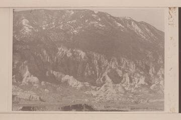 The left bank of Cha Canyon.  The flat butte at bottom is the left bank of the San Juan River.  From bench mark on Gray Mesa