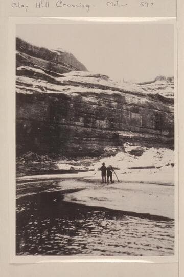 Looking down San Juan Canyon between mouth of Moonlight Creek and Clay Hill Crossing.  Canyon walls formed by Moonlight sandstone
