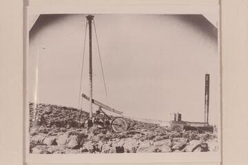 Oil drilling at Goodridge after discovery well of 1908