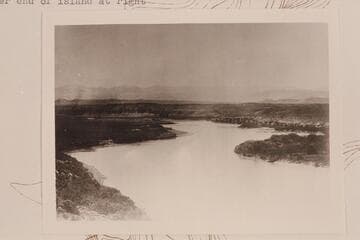 Down Green River from Mile 336.2.  Lower end of island at right