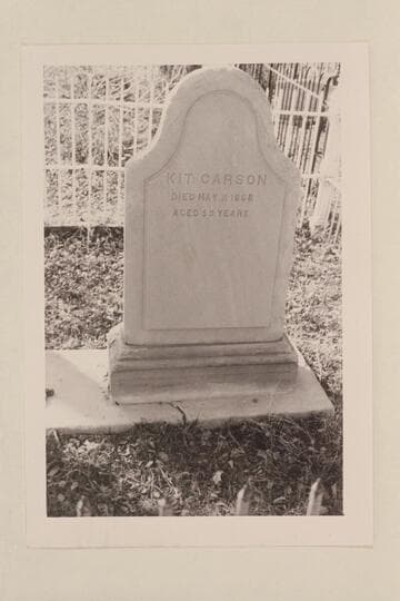 Headstone of Kit Carson.  Taos, New Mexico