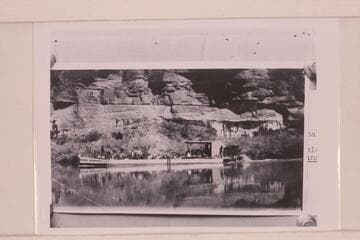 Pleasure cruise on the scow of the Moab Garage Company.  Below Moab