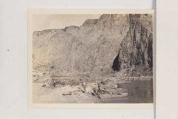Down river at Pipe Creek showing the boats and crew of the Dusty Dozen preparing for departure