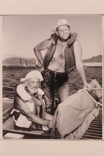 Dock Marston and Bill Belknap at the end of the 1950 run through the Grand Canyon