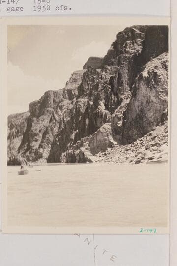 Up river from below Grapevine Rapid