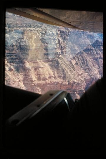 Slide in canyon, Mile 184, left bank