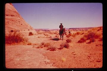 Dan Lehi on route out west side of Nasja Creek