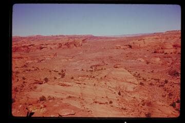 Down little Jet Creek from mesa north of Cha Butte