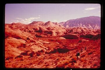 Riding into Bald Rock Creek from Surprise Valley