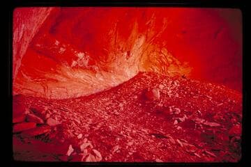 Inside cave in upper Bald Rock Creek