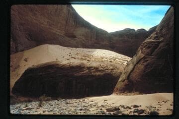Sand dune near mouth of 73