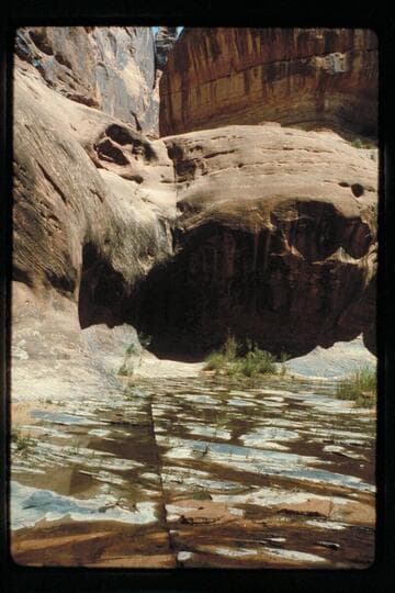 Drop of 40 feet at end of side canyon