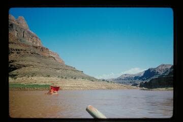 Buzz Belknap sailing near end of Grand Canyon