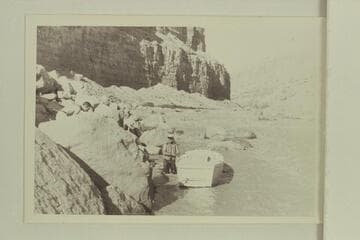 Lining Badger Creek Rapid with the Caltech party