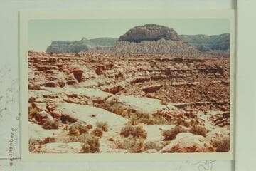 Mystic Spring at left.  Fossil Mountain and Heuthawali
