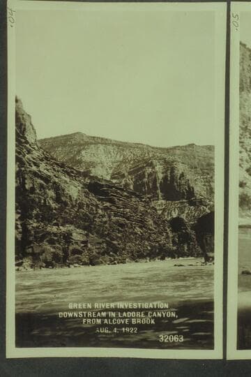 Green River Investigation:  Downstream in Ladore Canyon, from Alcove Brook