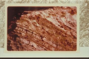 Algonkian Rock at creek bed below tributary from Ra