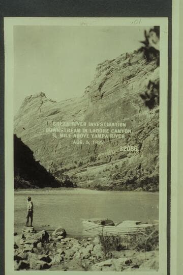 Green River Investigation:  Downstream in Ladore Canyon, 3/4 Mile above Yampa River