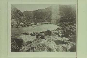 168.  Marble Canon Where President Brown was Drowned.  Brown-Stanton Survey