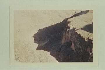 Elves Chasm; Bench Mark on terrace at right