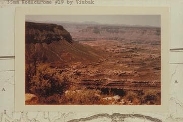 View across upper end of 140 Mile Canyon from northwest corner of Great Thumb Mesa