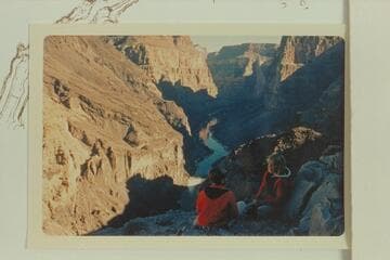Vulcan Rapid and up Grand Canyon from 1/4 of the way down to the river