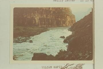 Vulcan Rapid.  Brick and David Mortenson et al hiked down to the rapid