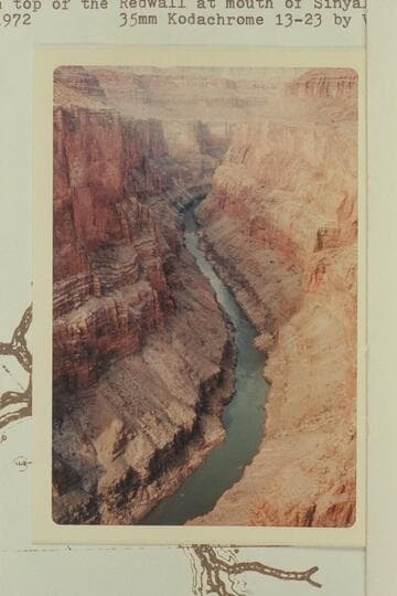 Up river from top of the Redwall at mouth of Sinyala Canyon