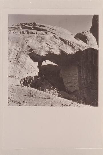 Nancy Daly at White-hat Bridge; Navajo Canyon, Arizona
