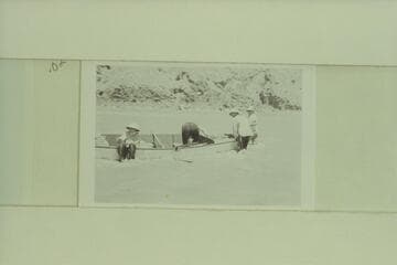 Shallows at Piute Farms.  About to re-embark after pushing the boat across a sand bar