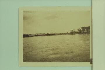 Railroad trestle at Green River, Utah